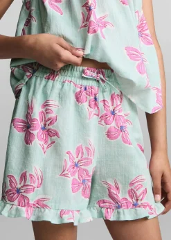 Dzieci MANGO Szorty I Spódnice*Szorty z bawełny w kwiaty