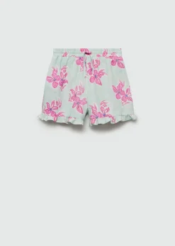 Dzieci MANGO Szorty I Spódnice*Szorty z bawełny w kwiaty