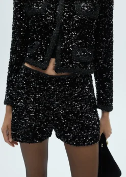 MANGO Krótkie Spodenki*Szorty z cekinami