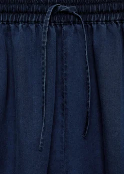 MANGO Krótkie Spodenki*Szorty z lyocellu z elastycznym pasem