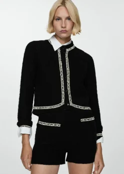 MANGO Krótkie Spodenki*Szorty z tweedu z kieszeniami