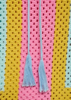 MANGO Spódnice*Szydełkowa minispódniczka wiązana w talii