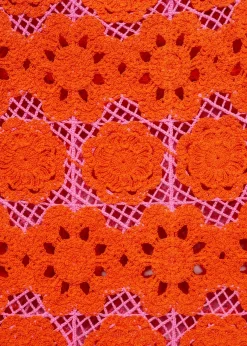 MANGO Sukienki I Kombinezony*Szydełkowa sukienka w kwiaty