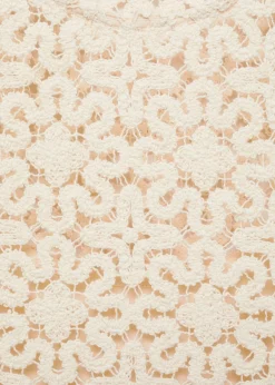 MANGO Sukienki I Kombinezony*Szydełkowa sukienka w kwiaty