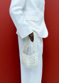 MANGO Torebki*Szydełkowa torebka do ręki