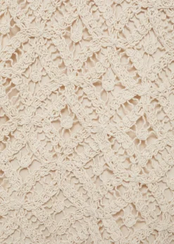 MANGO Krótkie Spodenki*Szydełkowe spodenki o prostym kroju