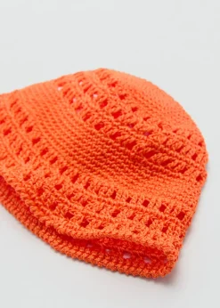 MANGO Czapki I Rękawiczki*Szydełkowy kapelusz rybacki