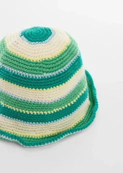 MANGO Czapki I Rękawiczki*Szydełkowy kapelusz rybacki