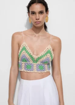 MANGO Topy*Szydełkowy top