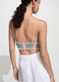 MANGO Topy*Szydełkowy top