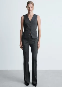 MANGO Kamizelki*Taliowana kamizelka na guziki