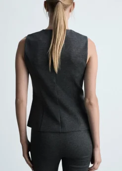 MANGO Kamizelki*Taliowana kamizelka na guziki