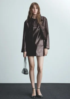 MANGO Kurtki*Teksturowany żakiet z kieszeniami