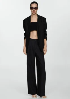 MANGO Topy*Teksturowany top crop