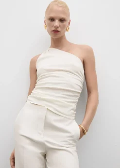 MANGO Topy*Top asymetryczny deseń