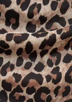 MANGO Topy*Top asymetryczny w panterkę