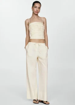 MANGO Topy*Top bandeau z drapowaniem