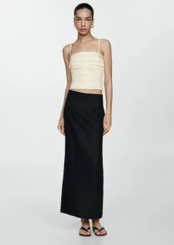 MANGO Topy*Top bandeau z drapowaniem