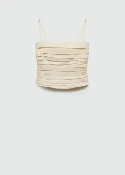 MANGO Topy*Top bandeau z drapowaniem