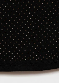 MANGO Topy*Top bawełniany z cekinami