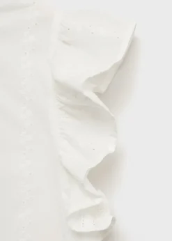 MANGO Topy*Top bawełniany z falbankami