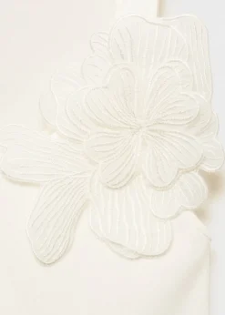 MANGO Topy*Top bawełniany z kwiatem