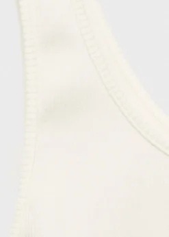 MANGO Topy*Top bawełniany z kwiatem