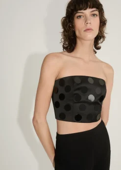 MANGO Topy*Top bez ramiączek z lusterkami