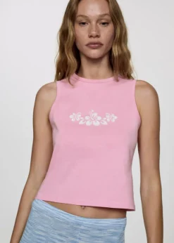 MANGO Topy|Koszulki*Top bez rękawów z nadrukiem