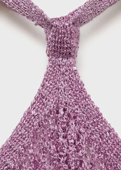 MANGO Topy*Top cekinowy na jedno ramię