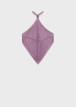 MANGO Topy*Top cekinowy na jedno ramię