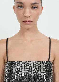 MANGO Topy*Top crop z kryształkami