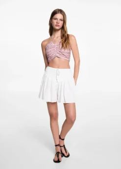 MANGO Koszule I Bluzki*Top crop ze wzorem