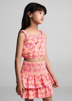 Dzieci MANGO Koszulki I Topy*Top crop ze wzorem