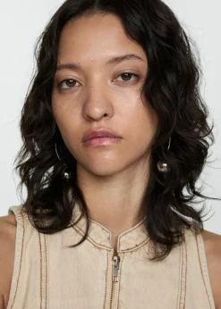 MANGO Topy*Top dżinsowy z suwakiem