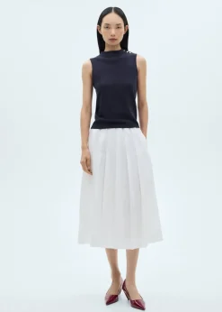 MANGO Topy*Top dzianinowy z guzikami