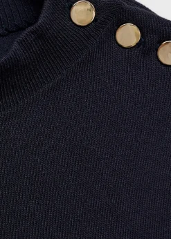 MANGO Topy*Top dzianinowy z guzikami