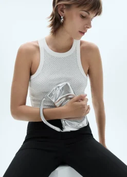 MANGO Topy*Top halter z cekinami