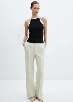 MANGO Topy*Top kontrastowe lamówki