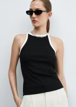 MANGO Topy*Top kontrastowe lamówki