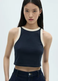 MANGO Topy*Top kontrastowe lamówki