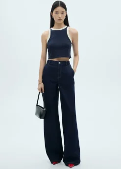 MANGO Topy*Top kontrastowe lamówki