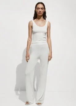 MANGO Topy*Top na ramiączkach z dzianiny