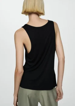 MANGO Topy*Top na ramiączkach z dzianiny