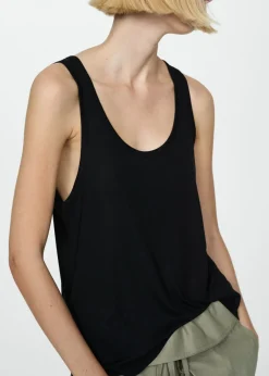 MANGO Topy*Top na ramiączkach z dzianiny