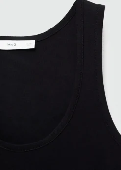 MANGO Topy*Top na ramiączkach z dzianiny