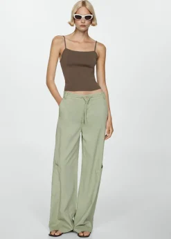 MANGO Topy*Top na ramiączkach z dzianiny