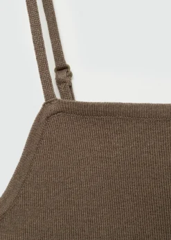 MANGO Topy*Top na ramiączkach z dzianiny