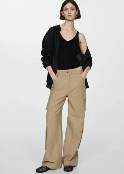 MANGO Topy*Top na ramiączkach z dzianiny