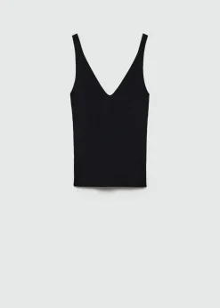 MANGO Topy*Top na ramiączkach z dzianiny